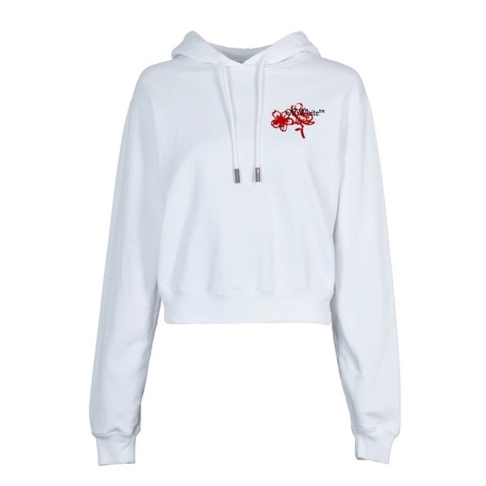 Off-White CNY Cropped Women’s Hoodie [Size Small]
